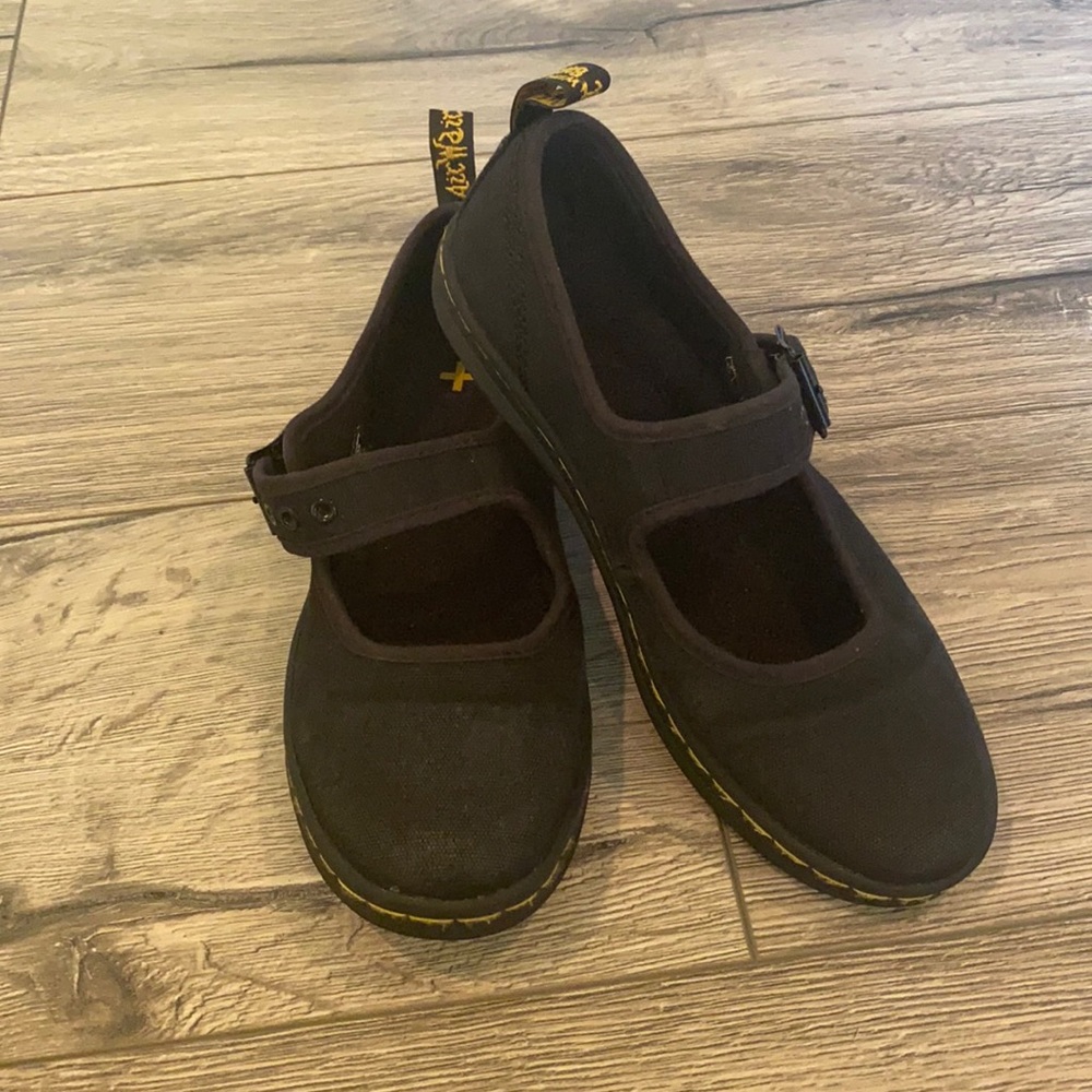 Dr marten canvas Mary Janes shoes.